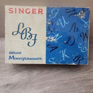Vintage Singer Deluxe Monogrammer 171276 for Slant Needle Zig Zag Sewing Machine